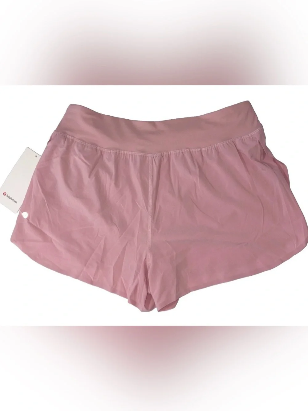 NWT*LULULEMON*LARGE*FAST AND FREE HIGH RISE 3” SPLIT SHORT*LINED*PINK HAZE*$78